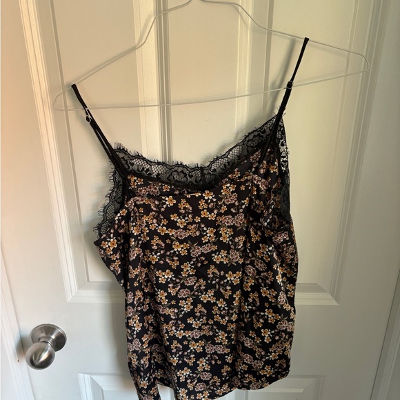 Wild Fable Black and Orange Lace Fitted Camisole - Picture 3 of 4